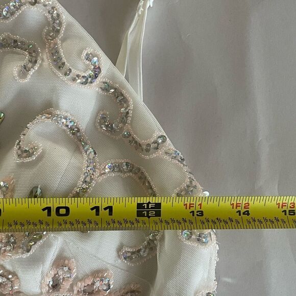 XSCAPE Beaded Maxi Dress Size 6 - Picture 4 of 12